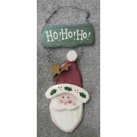 1234HONB - Ho HO HO Santa Wood Sign