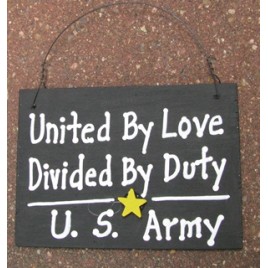 ss12- US Army Wood Sign 