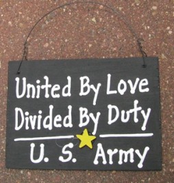 ss12- US Army Wood Sign 