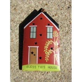 OR-338 Bless This House 3D punched ornament 