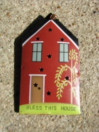 OR-338 Bless This House 3D punched ornament 
