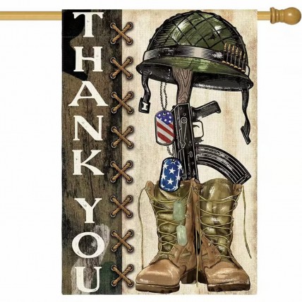 XR499162 Memorial Day Appreciation Heroes Garden Flag Double-Sided XR499162 Memorial Day Appreciation Heroes Garden Flag Double-Sided