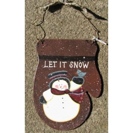  1166 - Tin Let It Snow Mitten