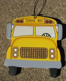 1224 - School Bus Wood Sign