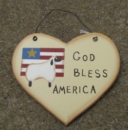Wd1600B - God Bless America Sheep 