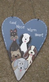 WD2048 - Cold Nose Warm Heart Wood Sign