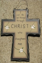 wd472 - I can do all things through Christ who strengthens me Cross 