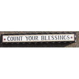 wd950 - Count Your Blessings Wood Block 